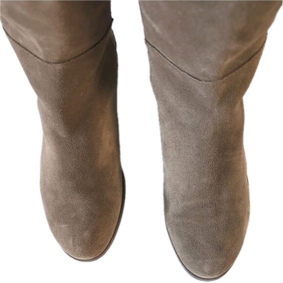 Sole Society Calypso Riding Boots, Women's Size 8, Brown Suede Leather - Picture 7 of 8